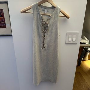 Derek Lam lace up knit Dress, comfortable, stylish, bodycon,